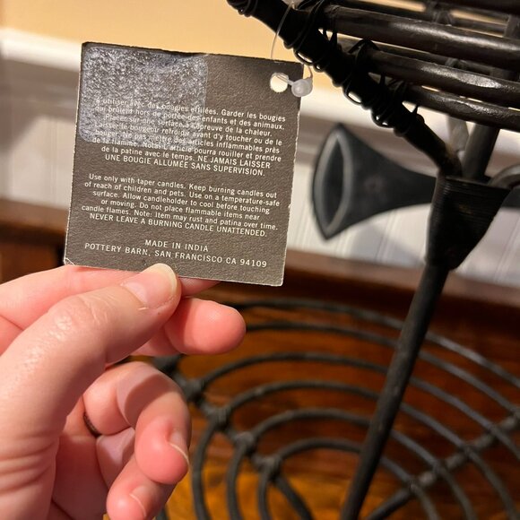 COPY - Pottery Barn Rustic Wire Taper Centerpiece - Picture 4 of 8